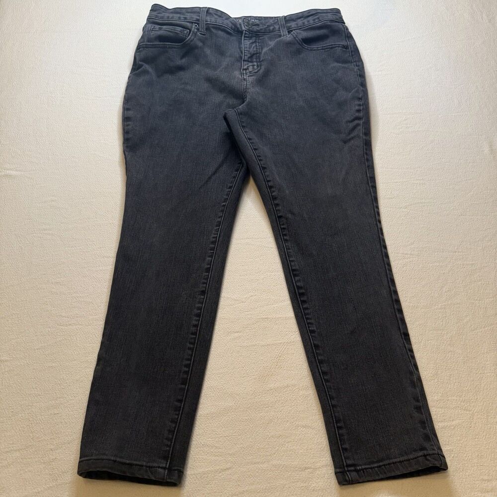 Time And Tru 16 Petite High Rise Skinny Stretch Jeans Black Women’s Casual